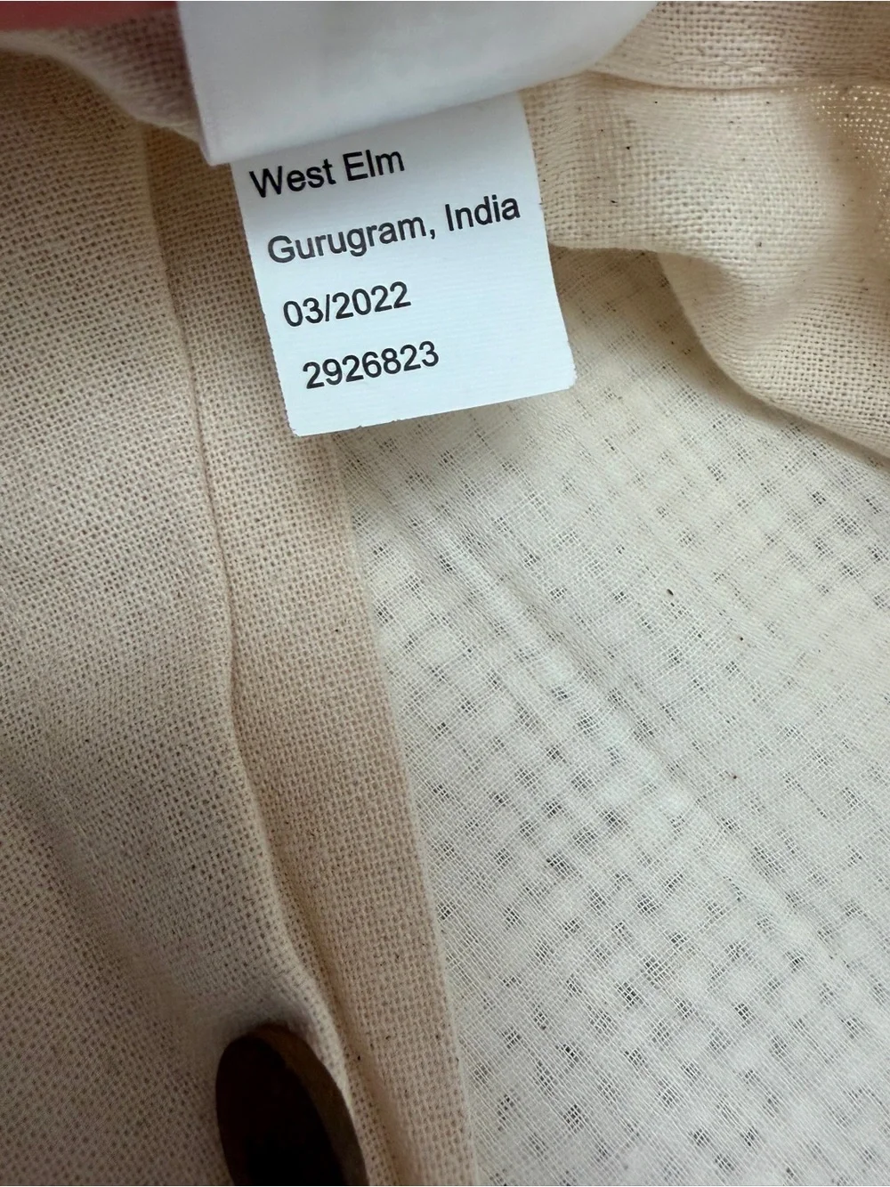 West Elm creamy white